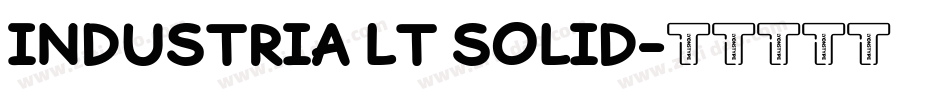 Industria LT Solid字体转换